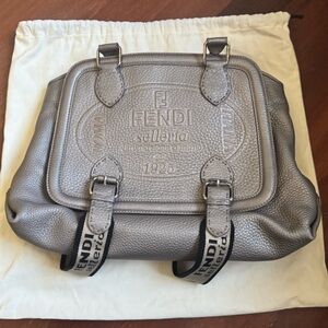 Fendi Selleria Romano Equestrian bag, Silver